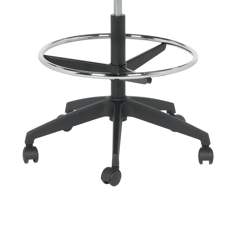 Висок работен стол - 7556 черна рамка-зелен